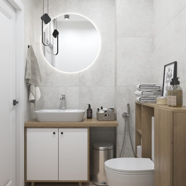 დიზაინი და რემონტი. ინტერიერის დიზაინი საპირფარეშო შიდა რემონტი