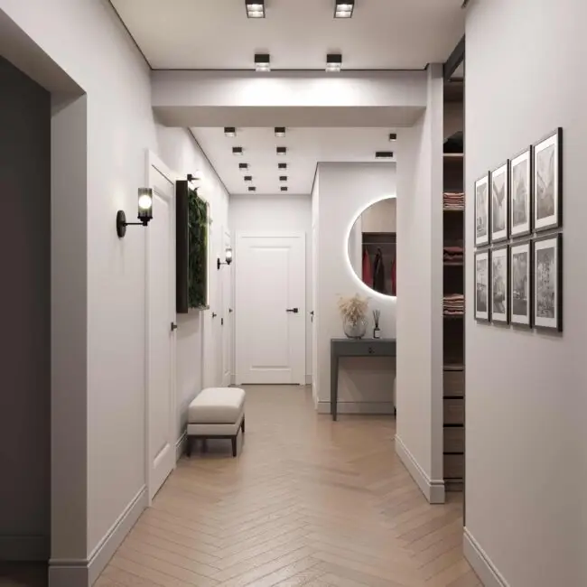 ინტერიერის დიზაინი კორიდორი დიზაინი და რემონტი / ავეჯი და კარები