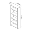 Shelf SIRIUS white shelves: shelf 1