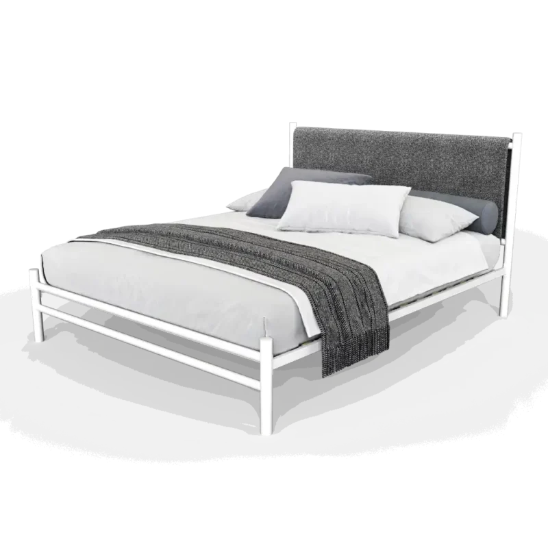 ორადგილიანი საწოლი Soft model Grey